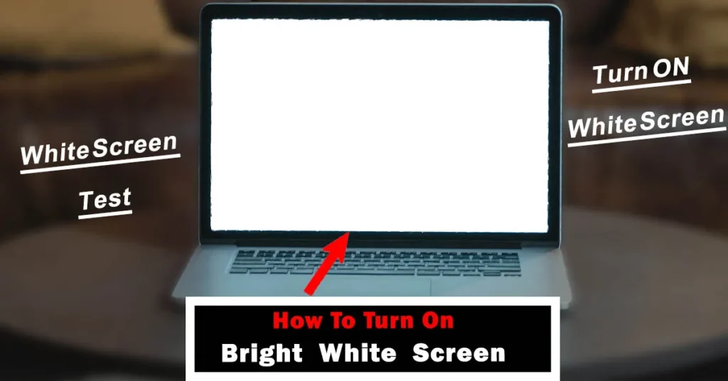 white screen